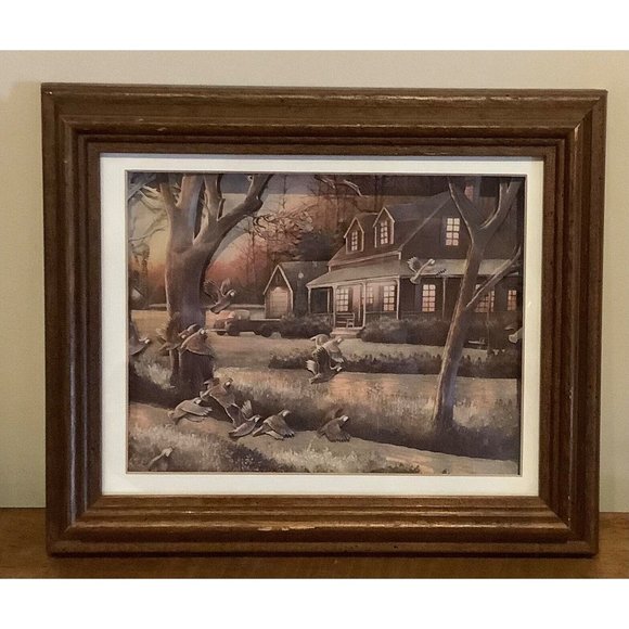 Paper Tole Designs Inc Wall Art Framed Farmhouse Quail Truck Windmill SEE READ - Picture 1 of 7